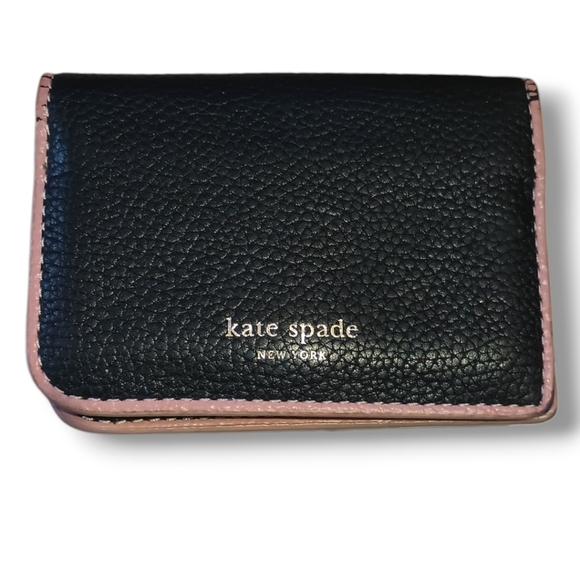 kate spade Accessories - Kate Spade ♠️ Bifold Card Case | Black Leather | GUC